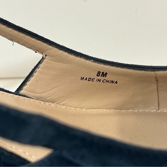 Pelle Moda Deena Midnight Blue Slingback Heels 8 M - Picture 10 of 15